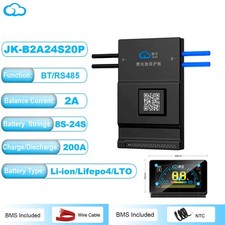 JK Smart BMS 8S-24S 200A Li-ion LiFePo4 BMS z aktywnym wyważarkiem 2A BT/RS485+LCD