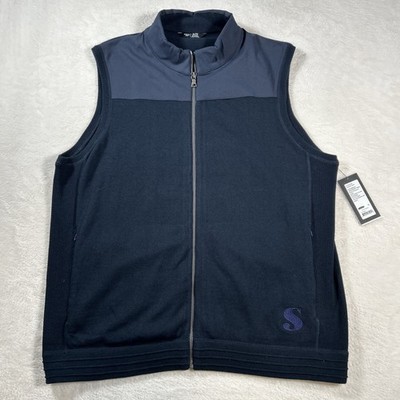 Rhone Commuter Sweater Vest Men s XL/TG Blue Outdoor Golf Fleece Performance NWT