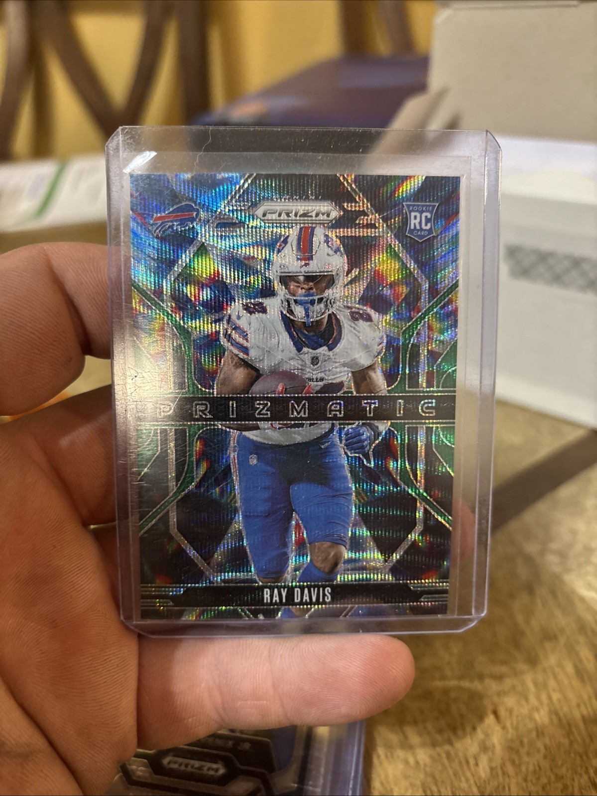 2024 Panini Prizm - Prizmatic Ray Davis #18 Green Prizm (RC)