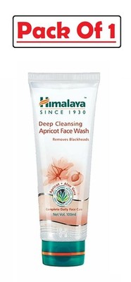 Himalaya Herbals Deep Cleansing Apricot Face Wash Pack Of 1 x 100ml FREE SHIP
