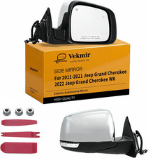 Right Side Mirror for 2011-2021 Jeep Grand Cherokee 18Pins Chrome