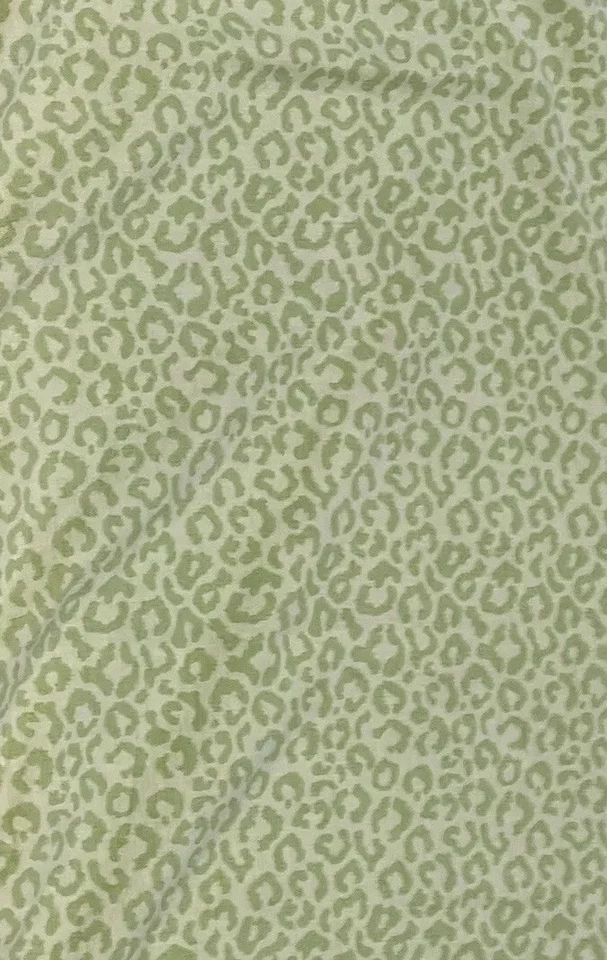 Vintage Pink Floral Green Cheetah Print King Pillow Sham Set of 2 Pair 21 X 39 - Image 4 of 4