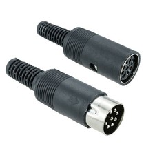Pair 8-Pin DIN Plug  Socket Connector
