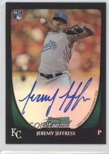 2011 Bowman Chrome Refractor Rookie Auto 121/500 Jeremy Jeffress #195 Auto h0i