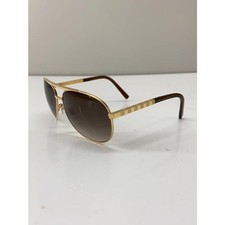 Louis Vuitton Attitude Pilot Sunglasses Z0339U Gold Brown Authentic