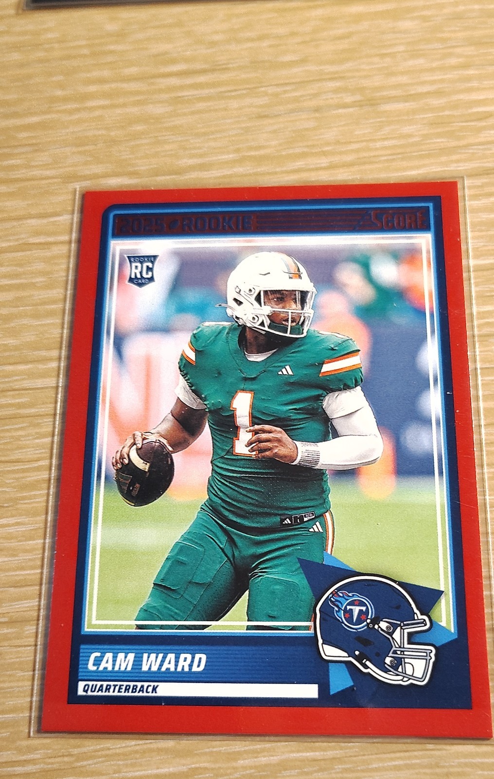 2025 Score - Rookies Cameron Ward #13 Red (RC)