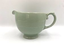 WOOD’S WARE BERYL ENGLAND JUG. VTG Ceramic Pastel Green Jug. See Photos! * Used