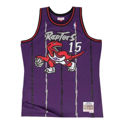 Vince Carter #15 Toronto Raptors 98-99 NBA Mitchell & Ness Swingman Trikot Lila-