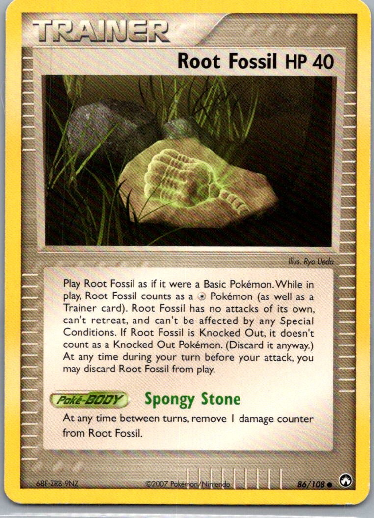 Root Fossil 86/108 Common Power Keepers Pokemon Moderately Played 2