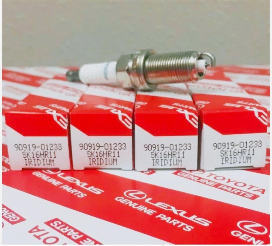 Genuine Toyota Spark Plug 90919-01249 - Fits Corolla Camry RAV4 Prius 6 pack
