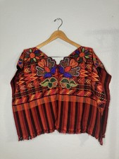 Vintage Guatemalan Huipil Handwoven Mayan Indigenous Tunic, Belt  Apron