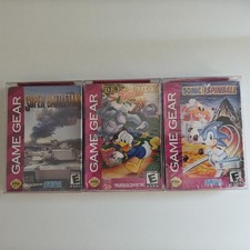 Disney Deep Duck Trouble, Sonic Spinball, Battletank Game Gear Bundle - SEALED