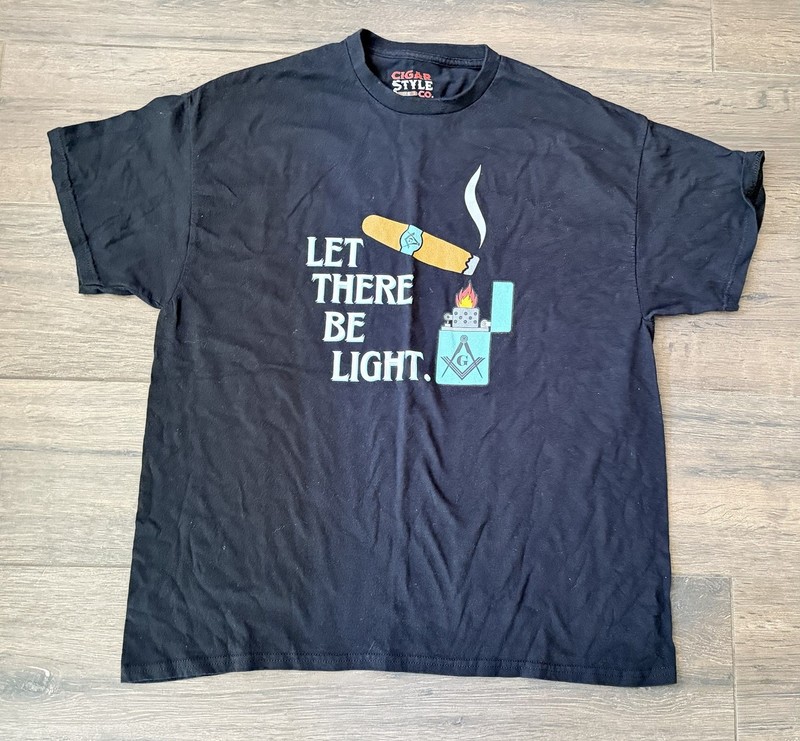 MASONIC cigar T-Shirt  size XL Mason