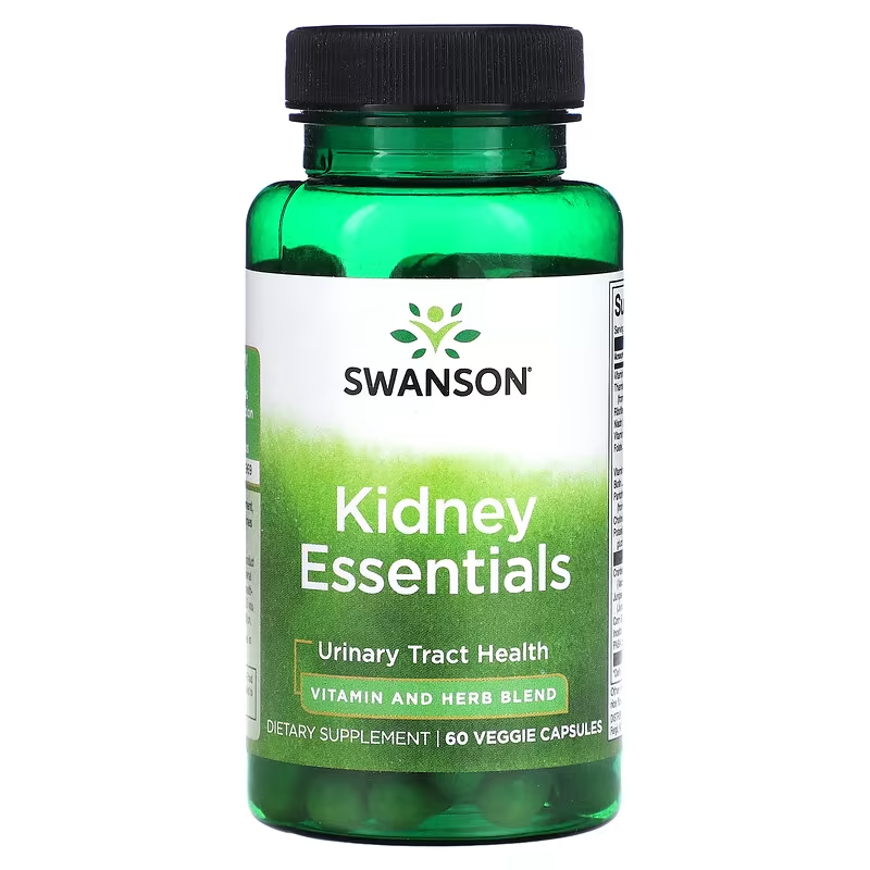 Swanson Kidney Essentials 60 Veg Caps | Urinary Tract & Kidney Support