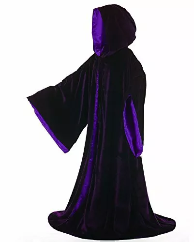 Samtkleid Halloween Mantel schick Cosplay Kostüm - Bild 18 von 39