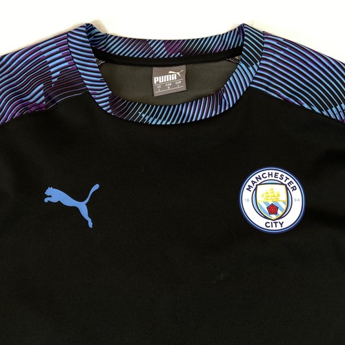 Maglia Puma Uomo L Manchester City Allenamento Raincell Wear Calcio Maniche Lunghe - Foto 2 di 5