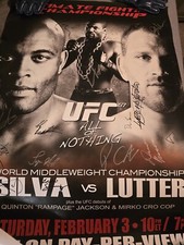 Ufc 67 Signed Poster Sbc Anderson Silva