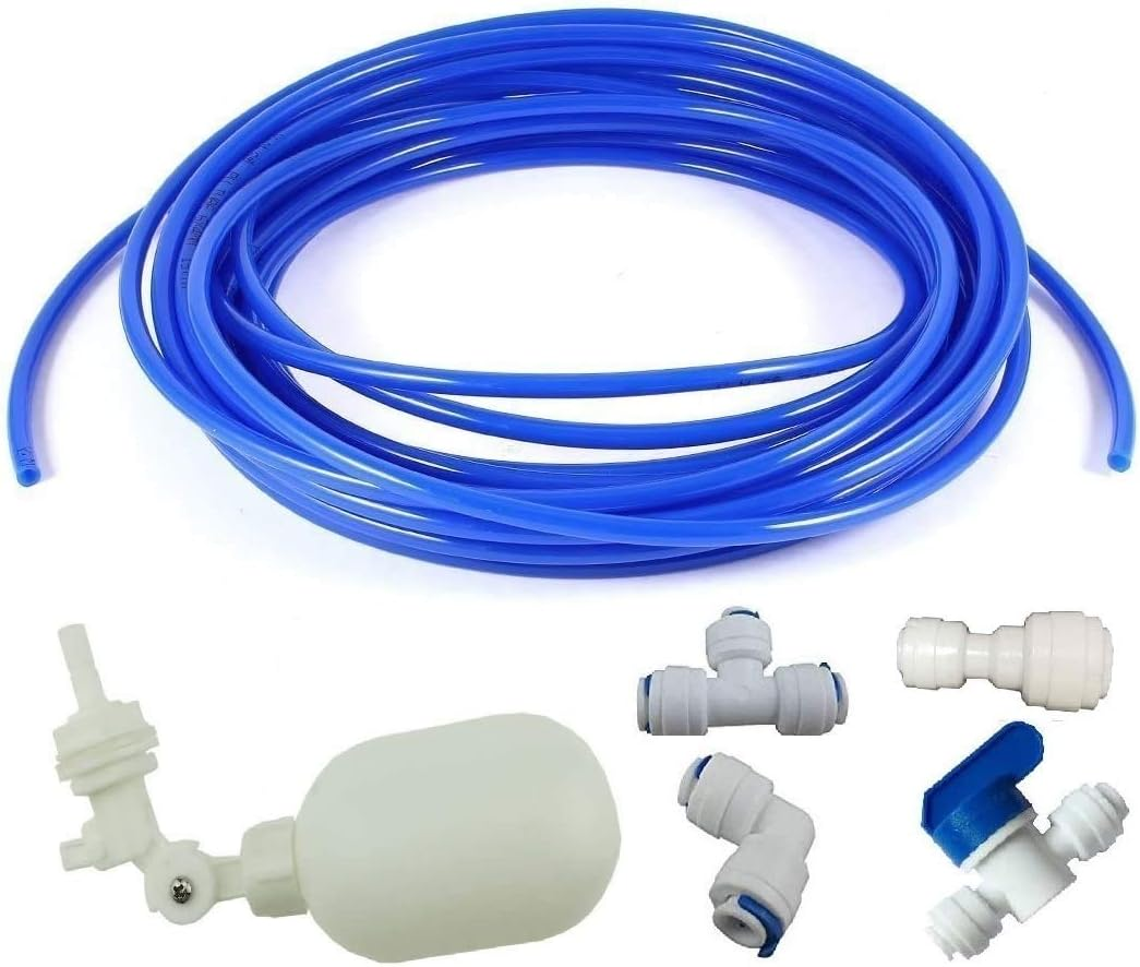 1/4 Inch Tube Float Valve Kit for RO Water Reverse Osmosis System Water Filter