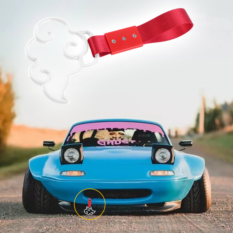 JDM Anime Cloud TSURIKAWA White Ring Car Subway Train Bus