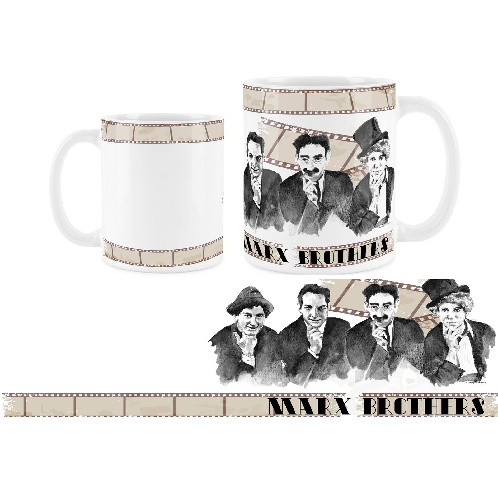 Marx Brothers Mug - Vintage Comedy Films Ceramic Tea/Coffee Gift