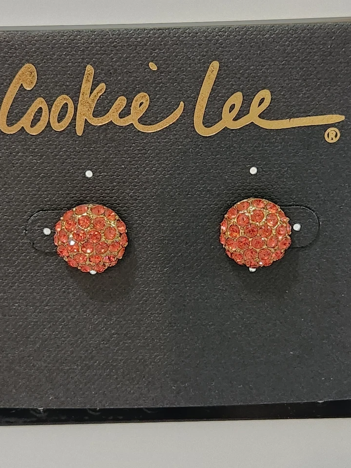 2 pares de pendientes de cristal Cookie Lee Foto 3 de 4