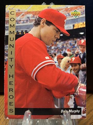 1993 Upper Deck Baseball Dale Murphy #32 ~ Community Heroes