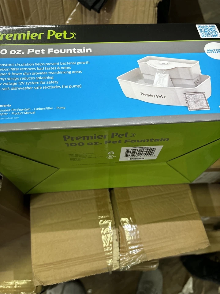 Premier Pet Water Fountain Automatic Dogs Cats 100oz Helps Prevent Bacteria  - Image 4 of 4