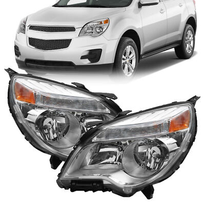 Juego De Faros Delanteros Repuesto Estilo Fábrica Para Chevy Equinox 2010-2015