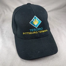 Tesoro Pittsburgh Terminal Hat Men L - XL Black Flexfit Baseball Cap Embroidered