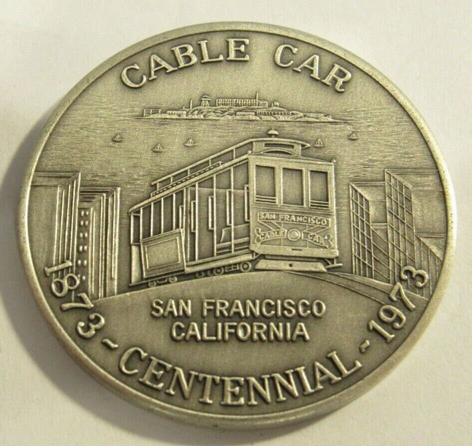 1973 Cable Car Centennial Sterling Silver Round - 23.9 grams San Francisco,  CA | eBay