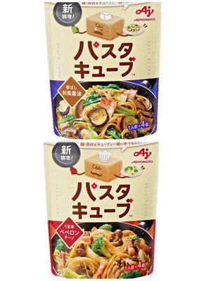 Easy! Ajinomoto Japan Cubed pasta sause, 2 flavors set( Peperoncino, soy sauce )