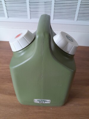 Vintage Thermos Water Cooler Hot Cold Avocado Green Double Side Picnic Work USA 