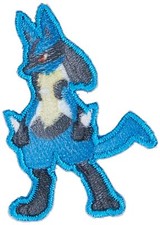 Pokemon Mini Embroidered Sew Iron On Patch Badge Lucario New JP