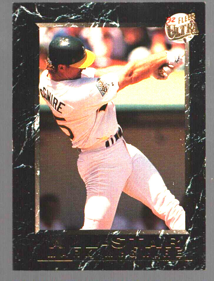 1992 Fleer Ultra Baseball Mark McGwire All Star Oakland Athletics #1