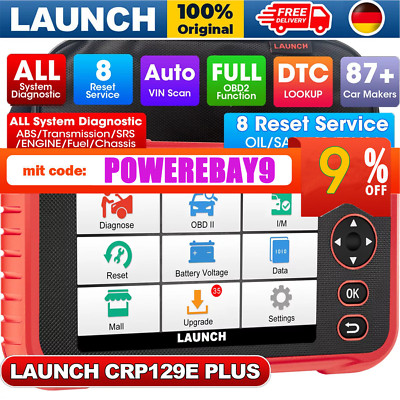 2025 Launch CRP129E PLUS PRO Profi OBD2 Diagnosegerät ALLE SYSTEM TPMS EPB SAS