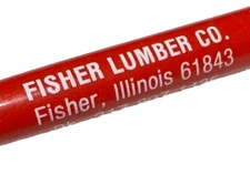 Vintage Fisher Illinois Lumber Company Wood Construction Building Supplies Pen