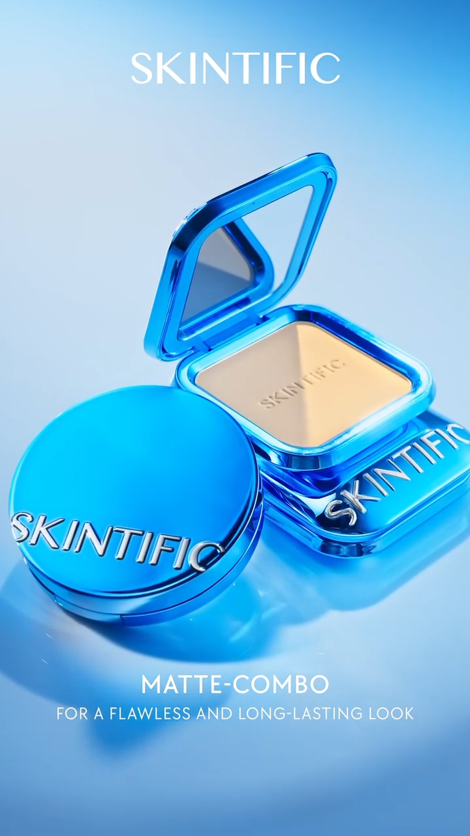 SKINTIFIC Ultra Cover Powder Foundation 02 IVORY Full Coverage