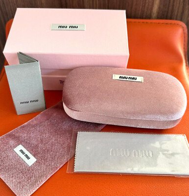 BRAND NEW Miu Miu velvet hard Sunglasses Case and Box Large  display picture 3