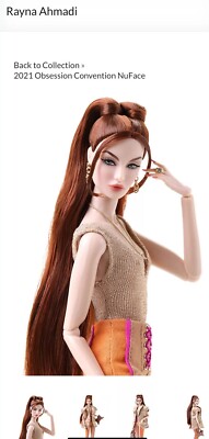 Obsession MVP Copper Rayna Ahmadi Neu in Box Nu Face Puppe Integrity £300+