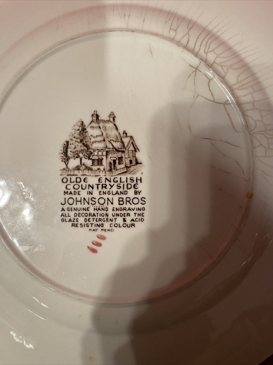 Vintage Johnson Bros Old English Countryside 10” Dinner Plate Good