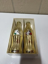 Coca Cola Bottle Ohio Winter fest Gold Bottle Limited To 250 Santa Polar Bear