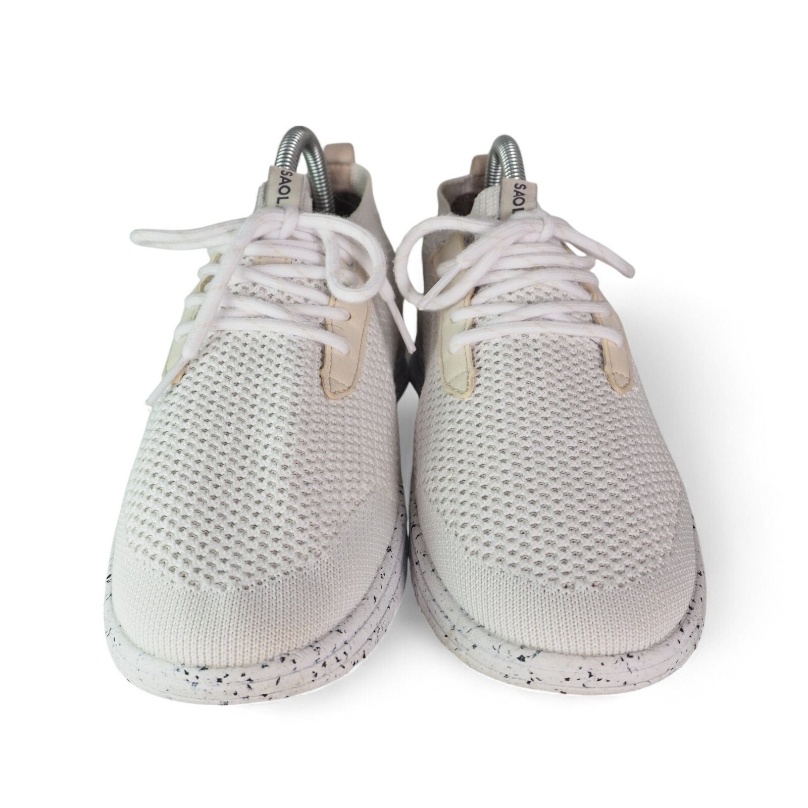 Scarpe da ginnastica casual Saola Mindo Vegan Friendly in maglia bianco sporco donna 8 5