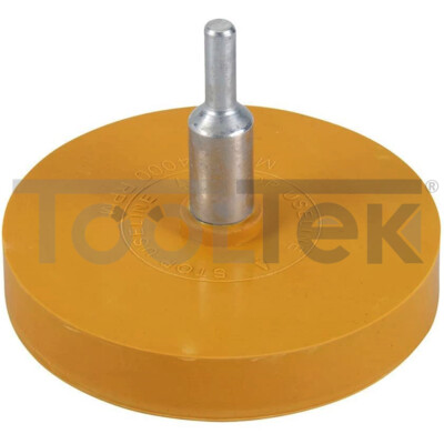 2 Dischi In Gomma 100mm Per Rimuovere Adesivi E Colla - Con Raschietto Per Auto E Superfici - Foto 10