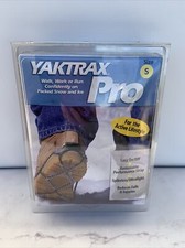 Yaktrax Pro Small Winter Snow Ice Grips Traction Mens 5-8.5 US Womens 6.5-10 US