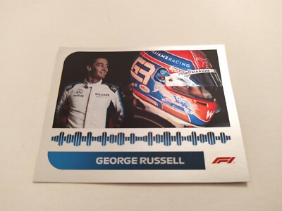 2021 TOPPS F1 OFFICIAL STICKERS CHROME RULLELL n 204 NEW NEVER ATTACHED