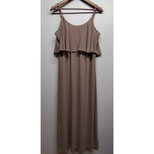 Show Me Your Mumu Maxi Dress Women Sze L Tan Sleeveless Night Gown Wedding Party