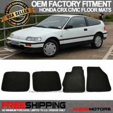Fits 88-91 Honda CRX Civic OE Factory Fitment Floor Mats Carpet Front Rear Nylon