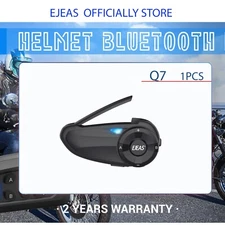 Motorcycle Helmet Intercom 7 Rider Switch Bluetooth Interphone Headset EJEAS Q7