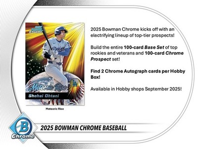2025 Bowman Chrome Baseball Hobby Box | eBay