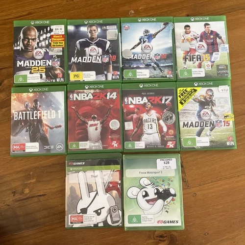 Xbox One Game Bundle Lot – Madden NBA Battlefield FIFA Forza 5 10x Games